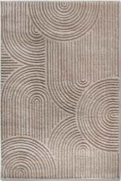 Rackhams High Pile Beige Rug Chappe – Soft Geometric - 80X240 cm - thumbnail 6