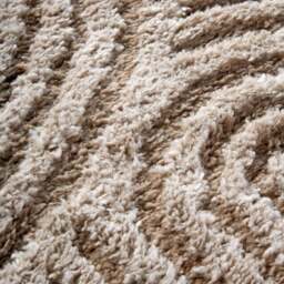 Rackhams High Pile Beige Rug Chappe – Soft Geometric - 80X240 cm - thumbnail 3