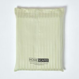 Rackhams Silky 330 TC Egyptian Cotton Satin Stripe Duvet Cover Set - Pink - Single - thumbnail 6