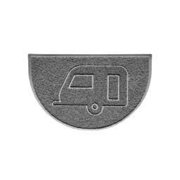 Rackhams Caravan Embossed Halfmoon Spaghetti Indoor/Outdoor Doormat - Grey - Yes (Suitable for Indoor) - thumbnail 1