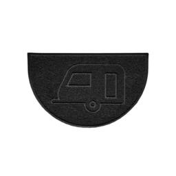 Rackhams Caravan Embossed Halfmoon Spaghetti Indoor/Outdoor Doormat - Grey - Yes (Suitable for Indoor) - thumbnail 2
