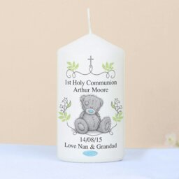 Rackhams Personalised Me To You Religious Cross Pillar Candle - thumbnail 1