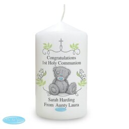 Rackhams Personalised Me To You Religious Cross Pillar Candle - thumbnail 2