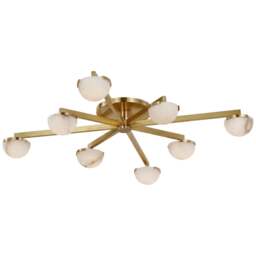Rackhams Pedra Large Staggered Arm Flush Mount Light - Bronze - thumbnail 2