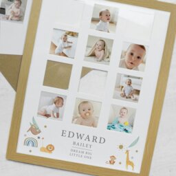 Rackhams Personalised Animals Oak Multi Photo Frame - thumbnail 4