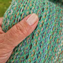 Rackhams Myrtle XL Cotton Blanket - Bottle Green - thumbnail 1