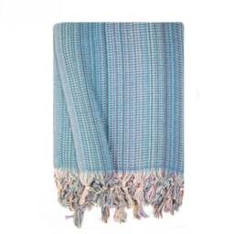 Rackhams Myrtle XL Cotton Blanket - Bottle Green - thumbnail 5