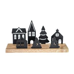Rackhams Wooden Advent Candle Holder with Metal Accessories - thumbnail 4