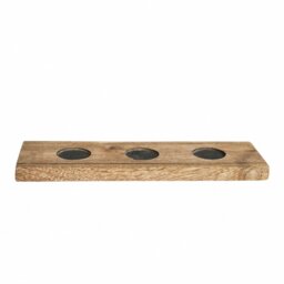 Rackhams Wooden Advent Candle Holder with Metal Accessories - thumbnail 2