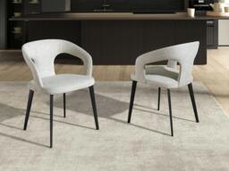 Rackhams Off-white Fabric Chair 4173 - thumbnail 3