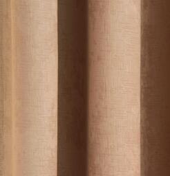 "Rackhams Latte Plain Textured Thermal Room Darkening Energy Saving Pair of Curtains For Bedroom & Living Room - 46"" (117cm) Width x 54"" (137cm) Drop" - thumbnail 3