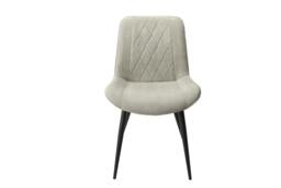 Rackhams Aspen Dining Set - Grey-Oak Effect Rectangular Table & 4 Straight Stitch Fabric Chairs - Light Grey - thumbnail 4