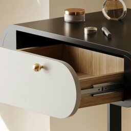 Rackhams Suzuki Small Dressing Table With Mirror, Slimline Dressing Table - 60cm - With Stool - thumbnail 6