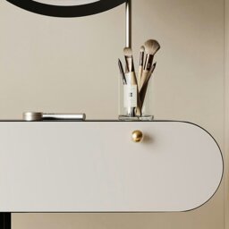 Rackhams Suzuki Small Dressing Table With Mirror, Slimline Dressing Table - 60cm - With Stool - thumbnail 5