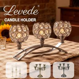 Rackhams Candle Holder Set Candlestick Stand Light Holder Table Modern Decorative - Set - thumbnail 2