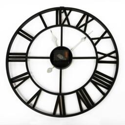 Rackhams WC2146 - Gold And Black Vintage Roman Wall Clock - 43 cm / 17 in - thumbnail 4