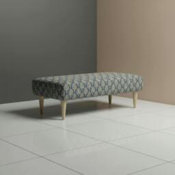 Rackhams Sleek Profile Upholstered Bench – Artistic Footstool for Living Room & Bedroom - 40 x 18 Inches (102 x 46cm) - thumbnail 5