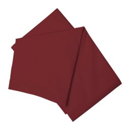 Rackhams Easycare Percale Flat Sheet - Red - Red - Double - 50% Cotton/50% Polyester - thumbnail 2