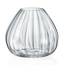 Rackhams Mirage Waterfall Crystal Bowl Vase - 18cm - Made From Premium Lead Free Crystal Glass