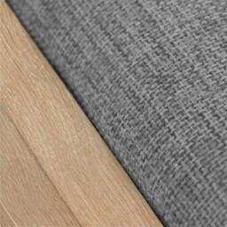 Rackhams Wooden Ottoman Shoes Storage Rack Bench Padded Grey Seat Cabinet Cupboard Stand - thumbnail 2