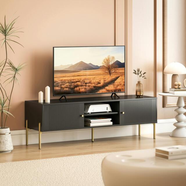 Rackhams TV Stand for Television up to 65 Inch, Modern Entertainment Center - image 1