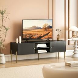 Rackhams TV Stand for Television up to 65 Inch, Modern Entertainment Center - thumbnail 1