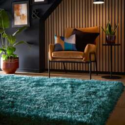 Rackhams Decadence Plush Teal Rug 60x120 cm - 60X120 cm - thumbnail 4