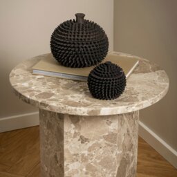 Rackhams Naxos Side Table in Brown Marble - 1 - thumbnail 4