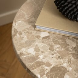 Rackhams Naxos Side Table in Brown Marble - 1 - thumbnail 5