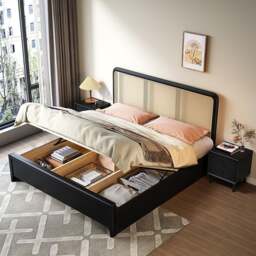 Rackhams Monica Queen Size / King Size / Super King Size Bed, Storage Bed - King Size - With Storage( Side Drawers) - thumbnail 3