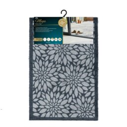 Rackhams Mega Mat Machine Washable Entrance Doormat, 50x75cm, Flowers - thumbnail 1