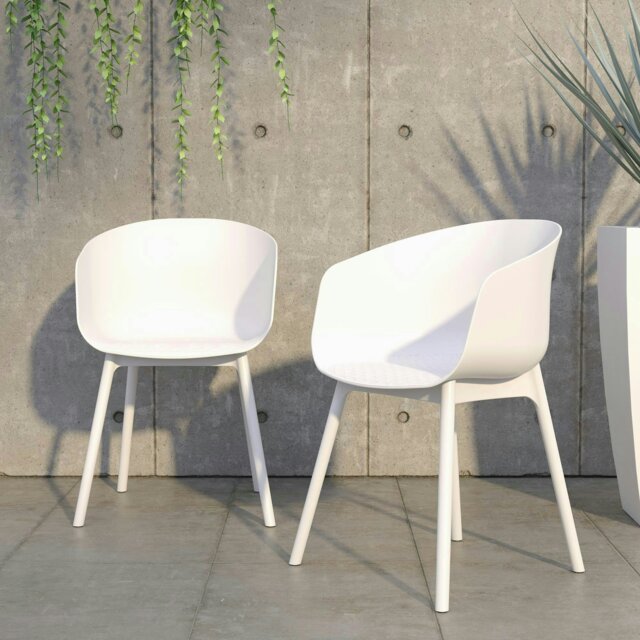 Rackhams York xl Dining Chair in White - 2 pieces - image 1