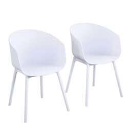 Rackhams York xl Dining Chair in White - 2 pieces - thumbnail 2