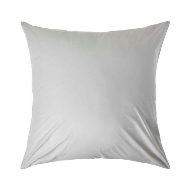 Rackhams Crisp & Cool 200 TC Egyptian Cotton Percale Housewife Pillowcase, European Size - Silver Grey - 80 x 80 cm - image 1