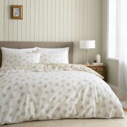 Rackhams Isadora Floral Natural Duvet Cover Set - Natural - Double - thumbnail 3