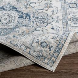 Rackhams Jolie-Vintage Grey Blue Brown Black Traditional Boho Rug - 160 x 220 cm - thumbnail 4