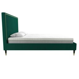 Rackhams Audrey Bed Velvet Green - Double - thumbnail 4