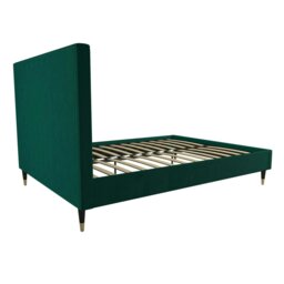 Rackhams Audrey Bed Velvet Green - Double - thumbnail 3