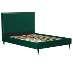 Rackhams Audrey Bed Velvet Green - Double