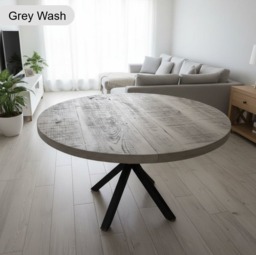 Rackhams Rustic Canadian Round Dining Table - 80cm - thumbnail 2