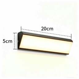 Rackhams Outdoor Waterproof Strip Wall Light - 24W - thumbnail 1