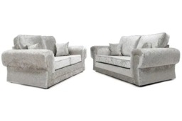 Rackhams Tova Living Room Furniture Range - Skin Crushed Velvet - Foot Stool - thumbnail 4