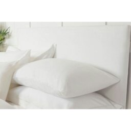 Rackhams Faux Suede Headboard Cover - White - Double - White - 90% Polyester/10% Spandex - thumbnail 2