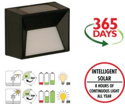 Rackhams Skye Intelligent Solar LED Wall Light - thumbnail 4