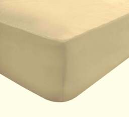 Rackhams Polycotton Bed Linen Luxury Fitted Bedsheet or Pillowcase Non Iron - Natural - Pillowcase (48cm x 74cm) - thumbnail 2