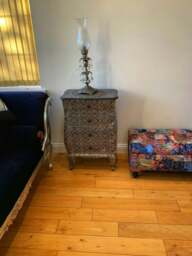 Rackhams Damask Multicolour Storage Ottoman Bench with Hidden Storage & Stylish Seating - 38 x 18 Inches (97 x 46cm) - thumbnail 5