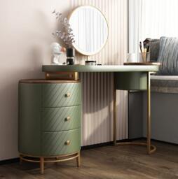 Rackhams Tandy Dressing Table With LED Mirror, White,  Makeup Vanity - With Stool - White - Dressing Table With Stool - thumbnail 4