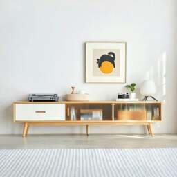 Rackhams Karah TV Stand, Glass Door - thumbnail 1