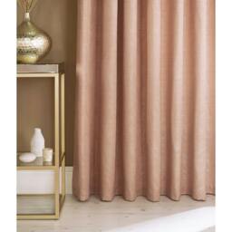 Rackhams Himalaya Jacquard Design Eyelet Curtains (Pair) - Blush Pink - 168x137cm - Blush Pink - 100% Polyester - thumbnail 2