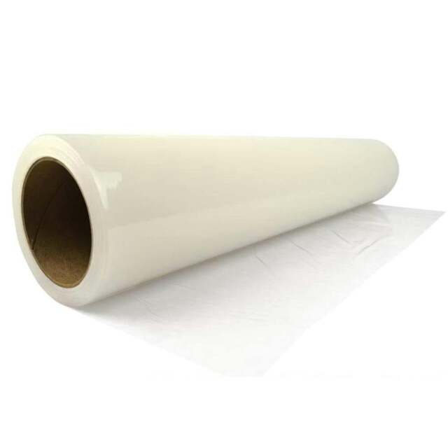 Rackhams 100M Self Adhesive Carpet Floor Protector Roll Dust Protection Cover Film - Clear - Plastic - image 1